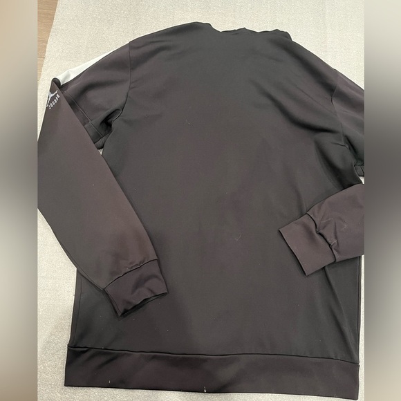 [XL/PTP:22”]Jordan Black and Gray Zip-Up Track Hoodie - Picture 7 of 9
